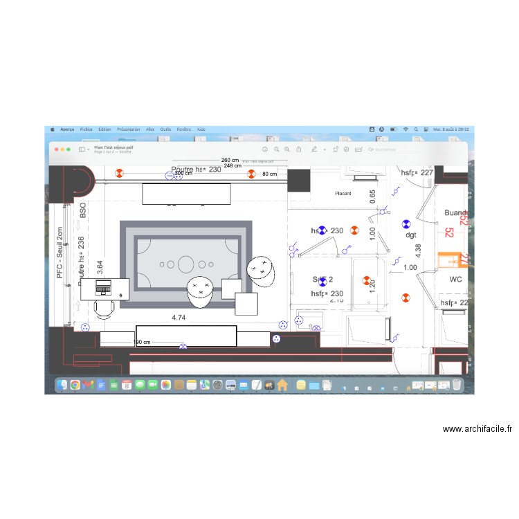 Salle de bain 2 TMA 1. Plan de 0 pièce et 0 m2