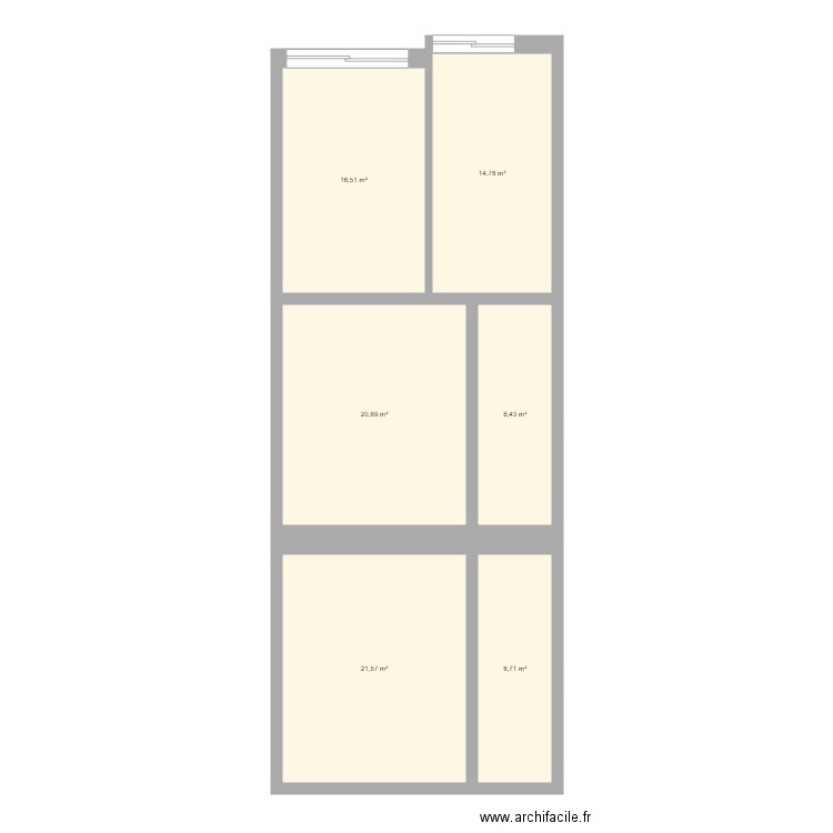 JANSON BASEMENT. Plan de 6 pièces et 91 m2