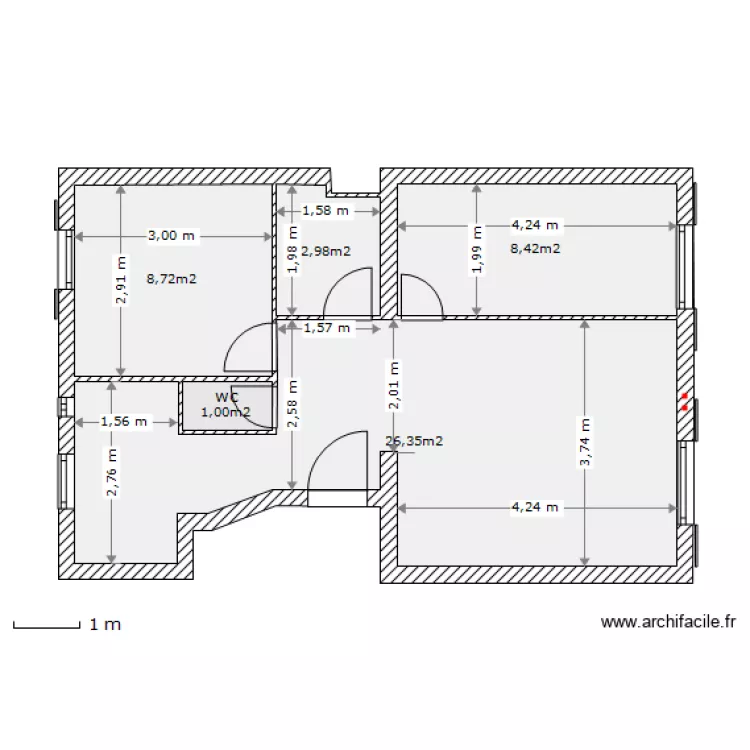 ORDEMER modif 4 cot&eacute;. Plan de 