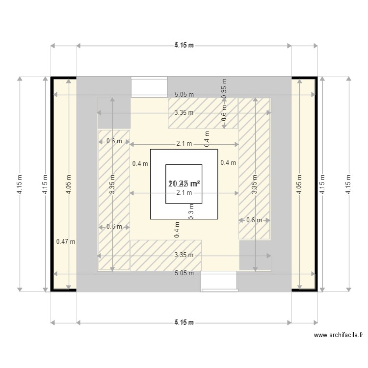 Salon extérieur V60. Plan de 0 pièce et 0 m2