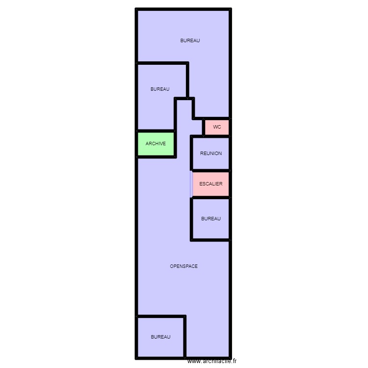 DTLM R+1. Plan de 9 pièces et 339 m2