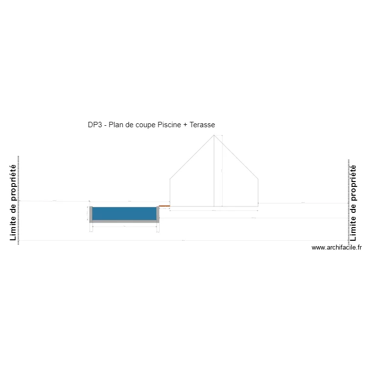 VueDeCoupePiscineV01. Plan de 