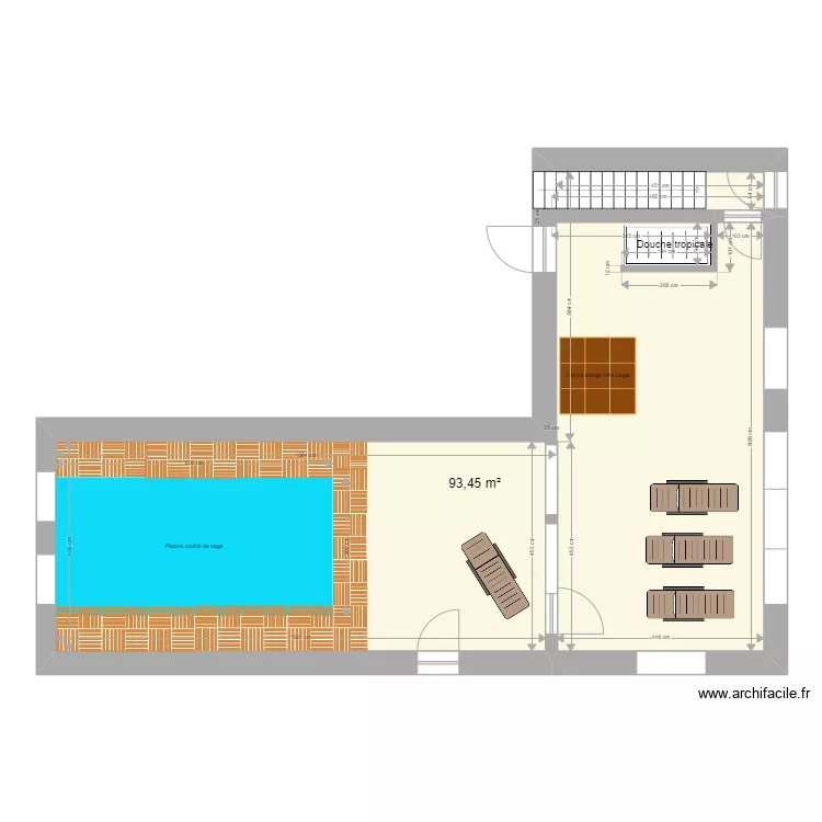 Spa rdc sans jardin. Plan de Spa rdc sans jardin. Plan de
