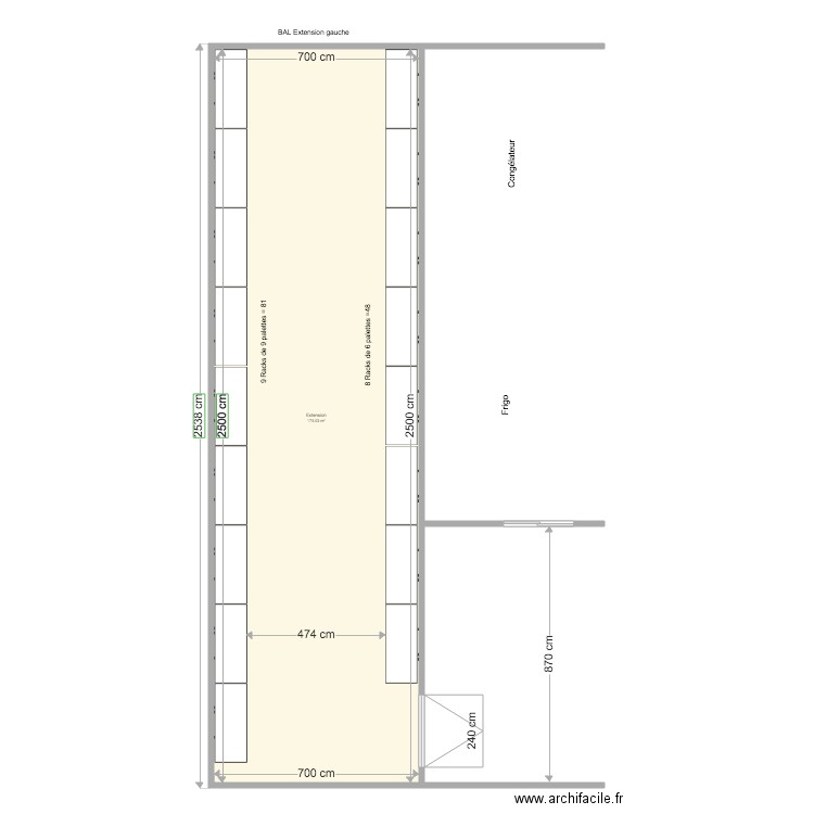 BAL Extension 1. Plan de 0 pièce et 0 m2