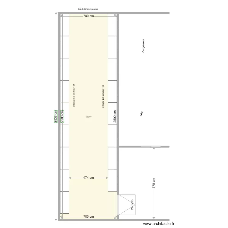 BAL Extension 1. Plan de 