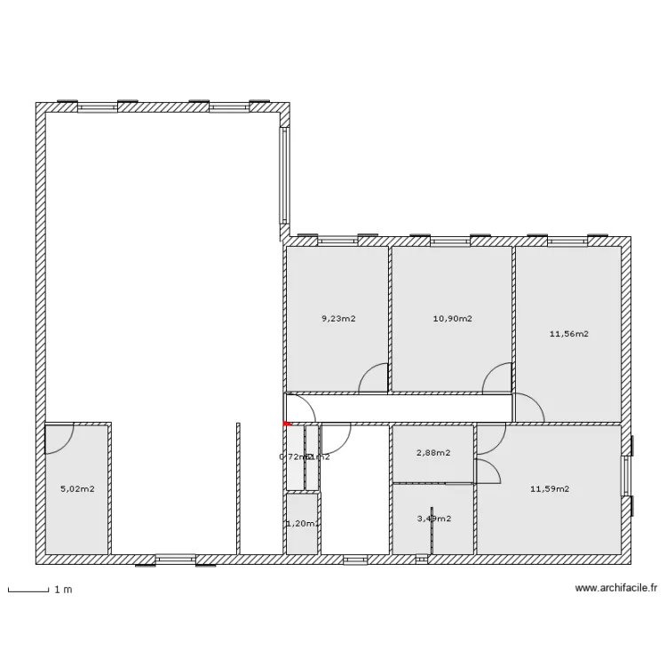 maison plain pied 120m2 sans dimension. Plan de 