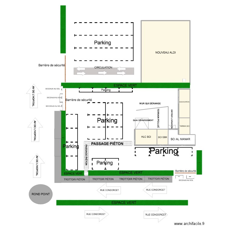 CONDORCET PLAN OK. Plan de 5 pièces et 134 m2