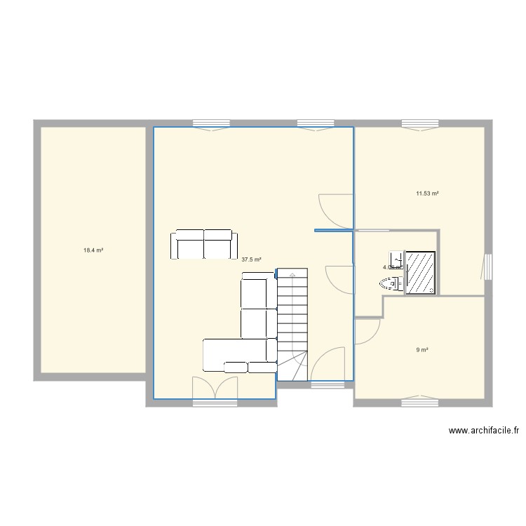 Maison RDC bis. Plan de 0 pièce et 0 m2