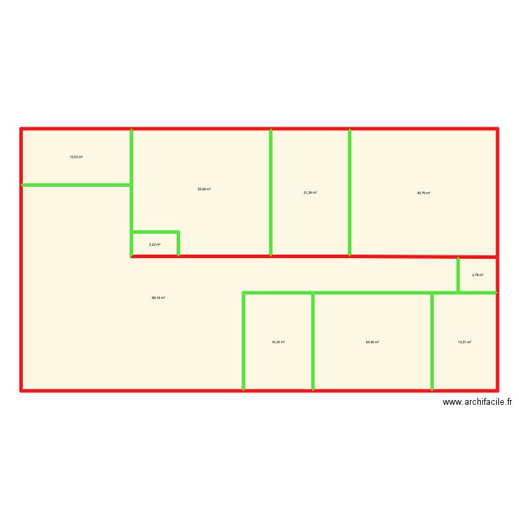 MAISON 2. Plan de 10 pièces et 267 m2