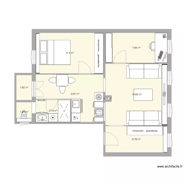 Maison Cro 2eme. Plan de 