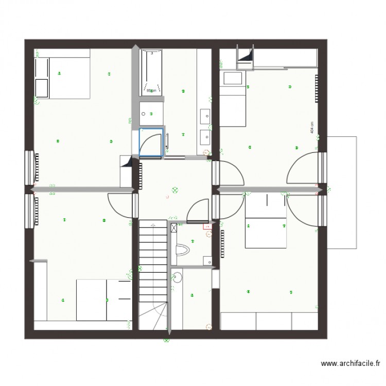  finalisation Etage Thonon. Plan de 0 pièce et 0 m2