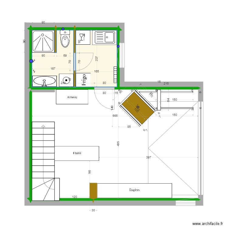 Atelier V06. Plan de 4 pièces et 8 m2