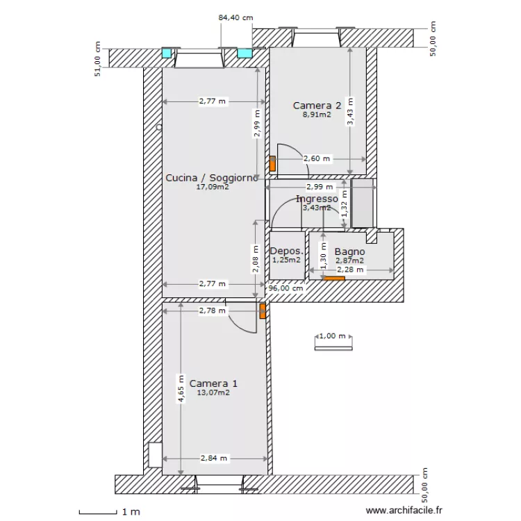 via-masserano 3-progetto. Plan de 