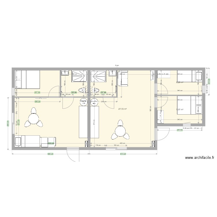 Extension 20 Staedel aménagement 3. Plan de 0 pièce et 0 m2