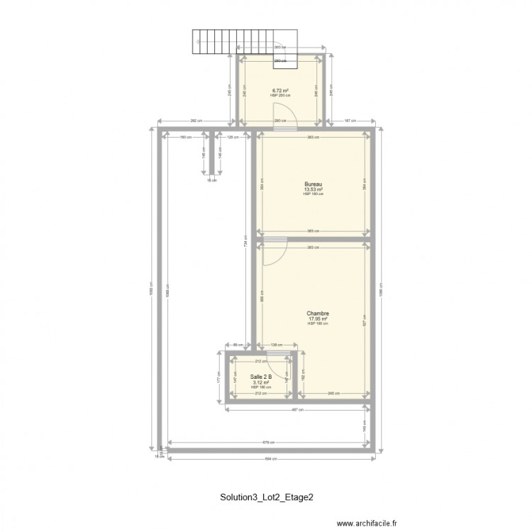 Solution3Lot2Etage2. Plan de 0 pièce et 0 m2