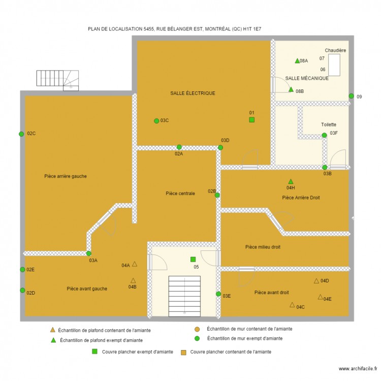 5455 belanger est mtl. Plan de 0 pièce et 0 m2