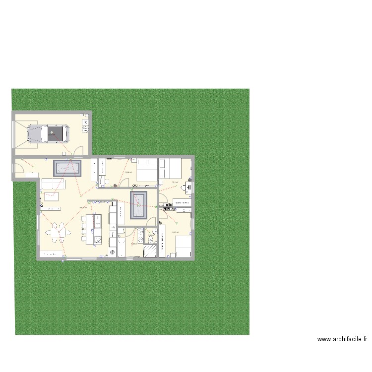 Villa . Plan de 0 pièce et 0 m2
