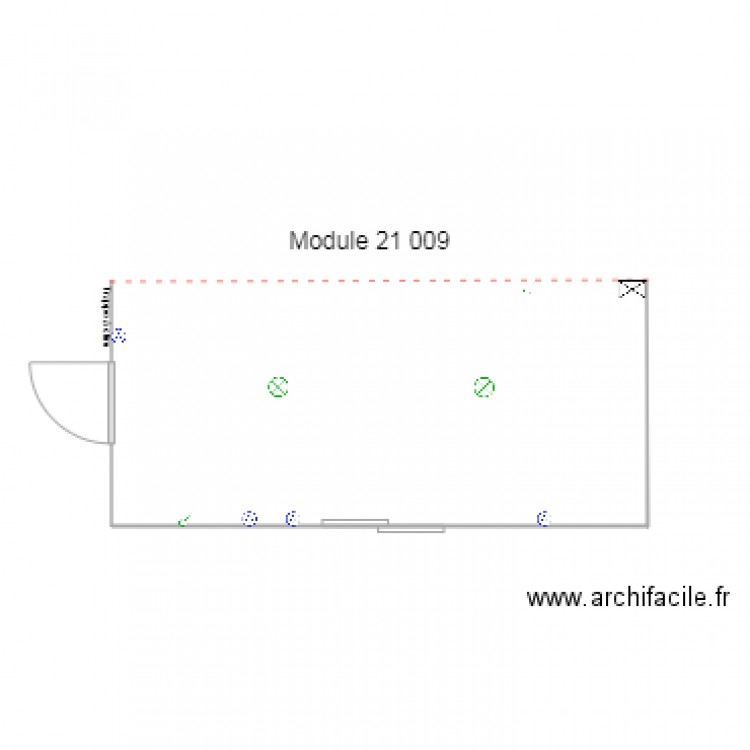 MODULE 21 009. Plan de 0 pièce et 0 m2