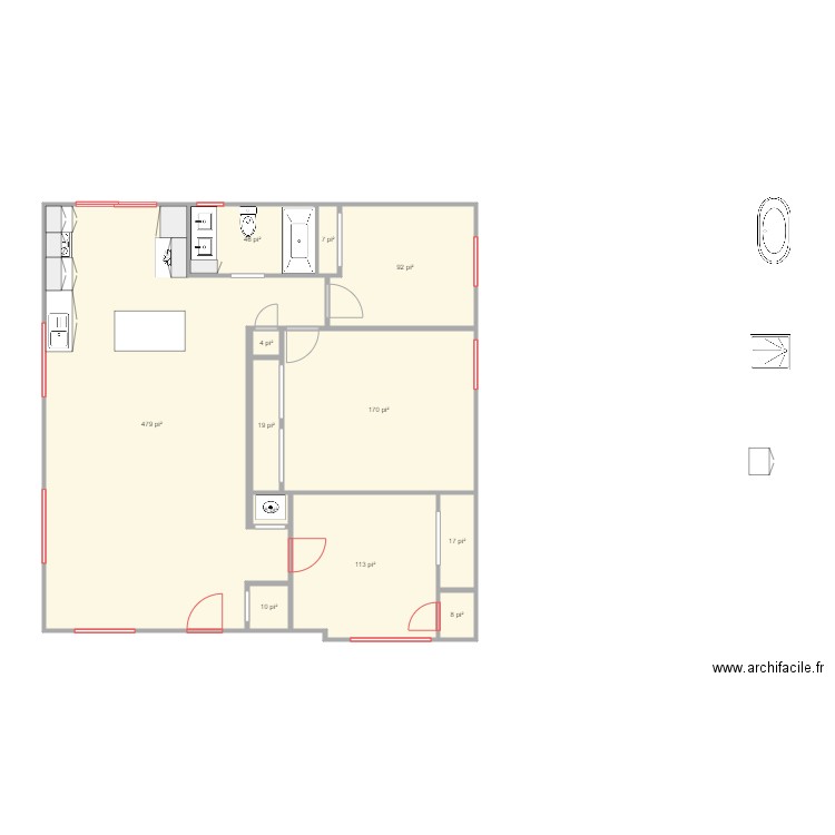 272100C. Plan de 0 pièce et 0 m2