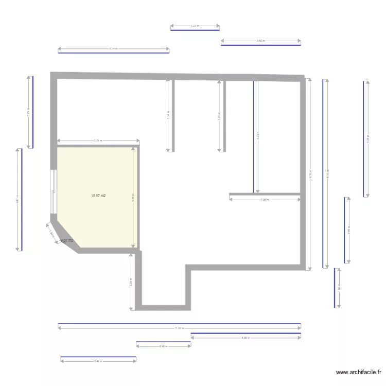 villa 11. Plan de 