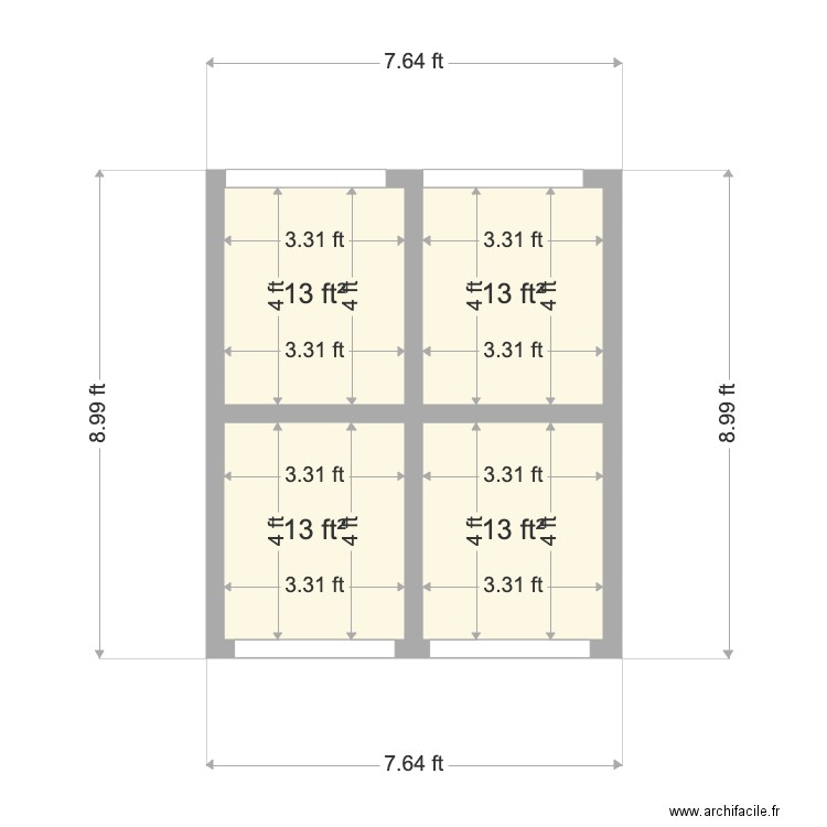 Collins. Plan de 0 pièce et 0 m2