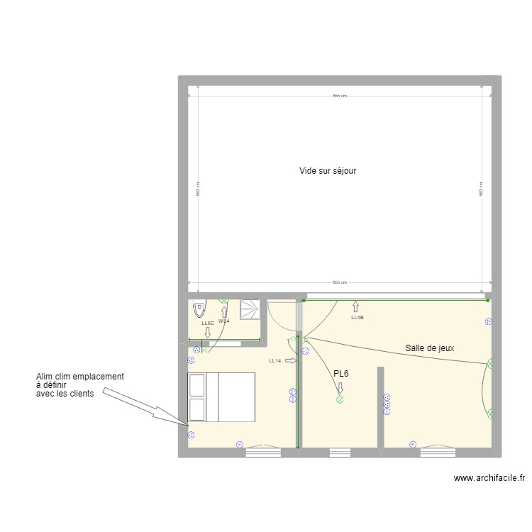 PLAN EXE ETAGE . Plan de 4 pièces et 84 m2