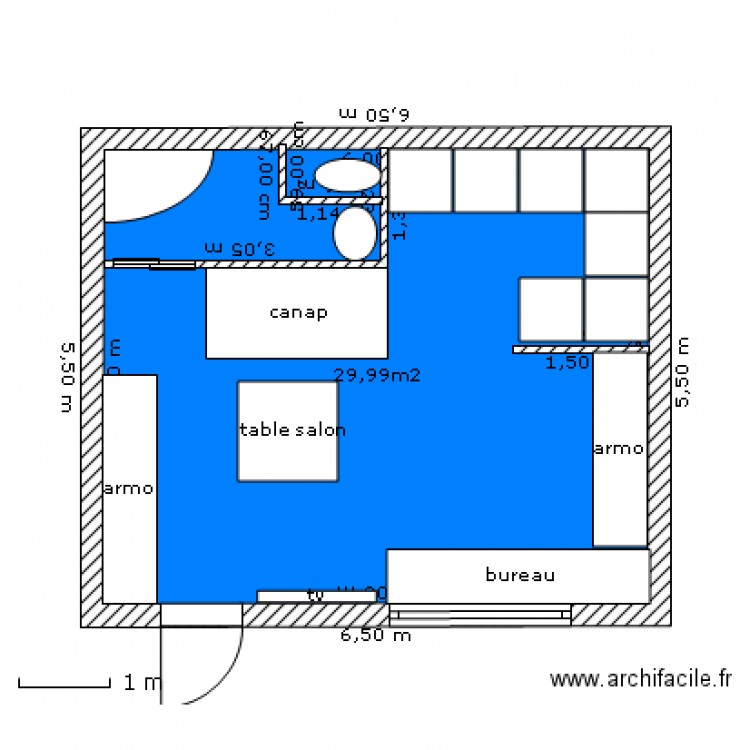chalet 30m2. Plan de 0 pièce et 0 m2