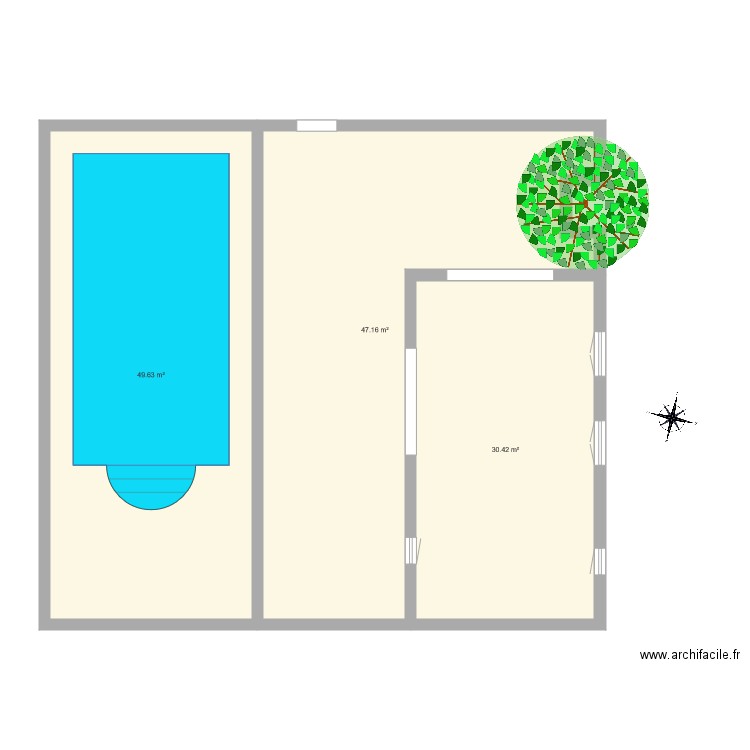 piscine 2. Plan de 0 pièce et 0 m2