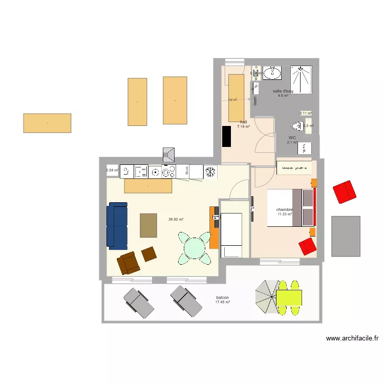 appartement montille 7 11 2020. Plan de 