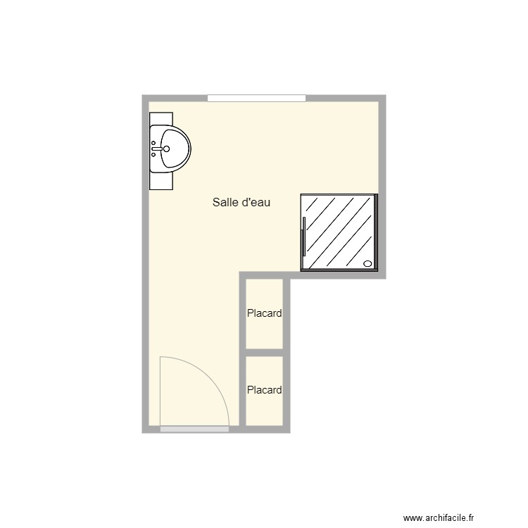 plan av travaux Diverres. Plan de 3 pièces et 6 m2