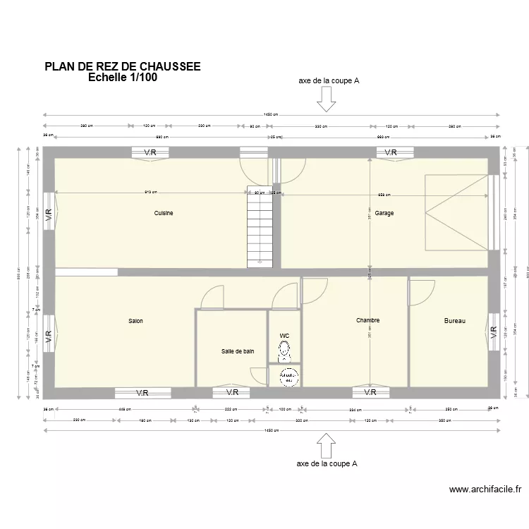 permis 3 vdv rdc sci. Plan de permis 3 vdv rdc sci. Plan de