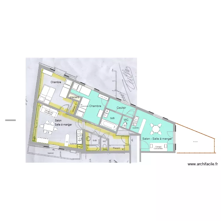 La Giettaz appartements 6 et 7 2019. Plan de 