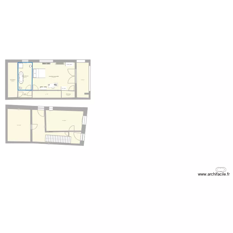 &eacute;eme etage. Plan de 