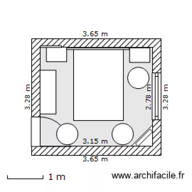 Chambre JG T3 Sarlat But Lit 140 X 190  V 18 F&eacute;v 2013. Plan de 