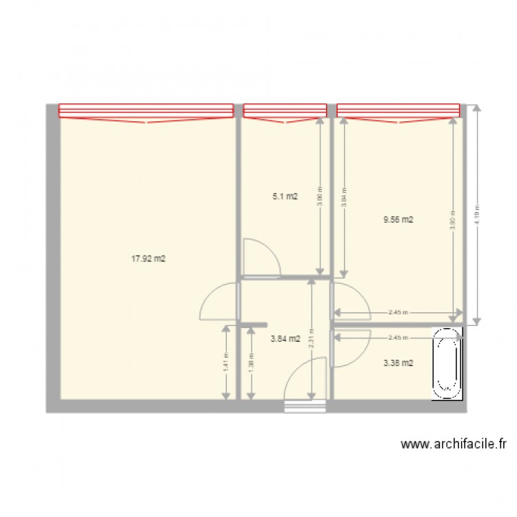 abc l13 bis1. Plan de 0 pièce et 0 m2