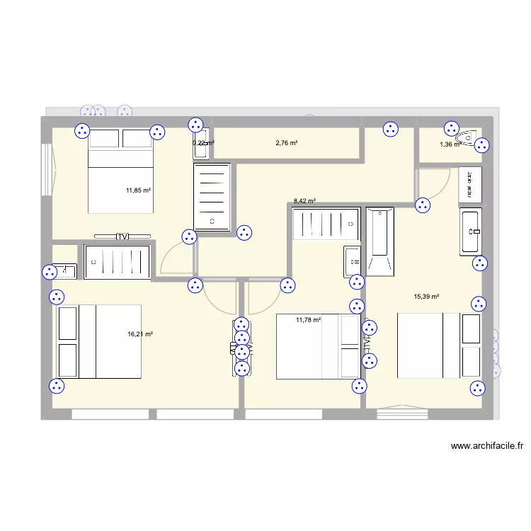 Saxe 1 V5 PC. Plan de 