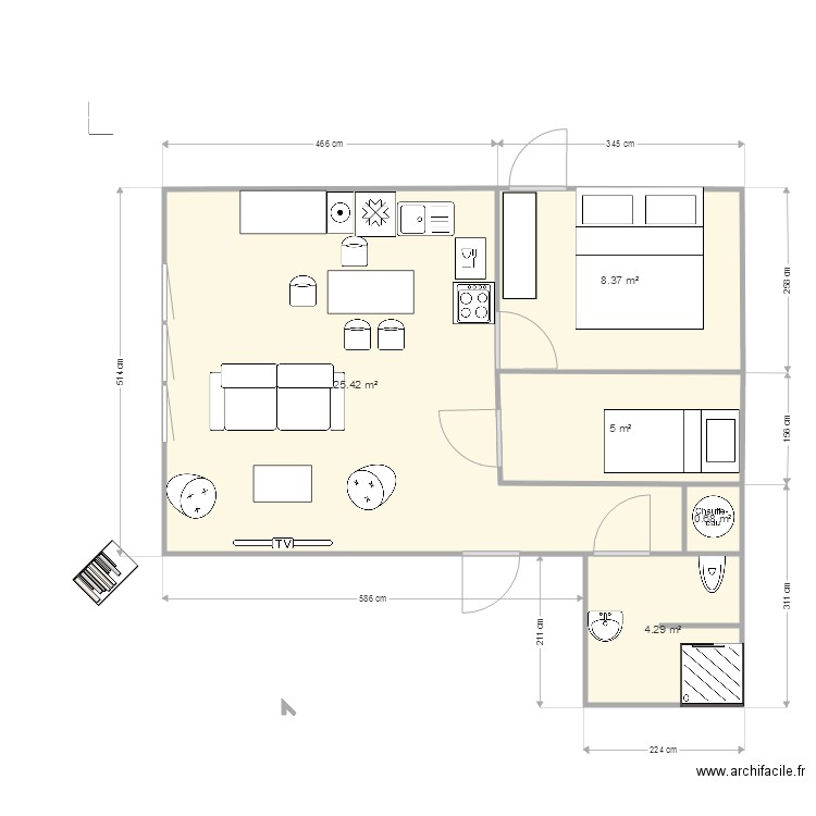 appartement G . Plan de 0 pièce et 0 m2