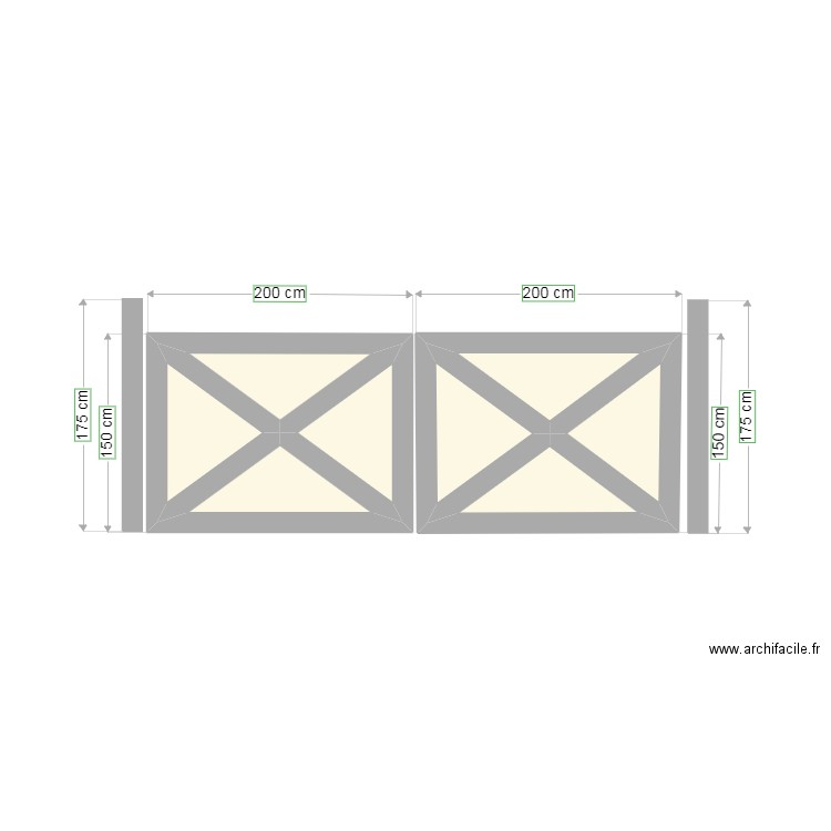 portail mas. Plan de 0 pièce et 0 m2