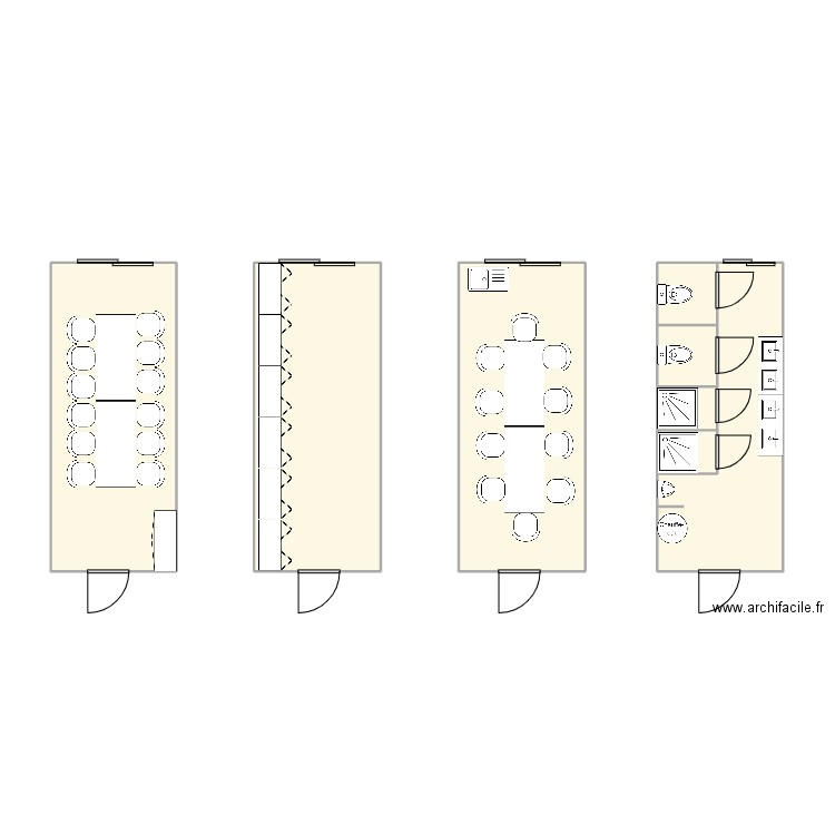 CNR CADEROUSE . Plan de 8 pièces et 59 m2