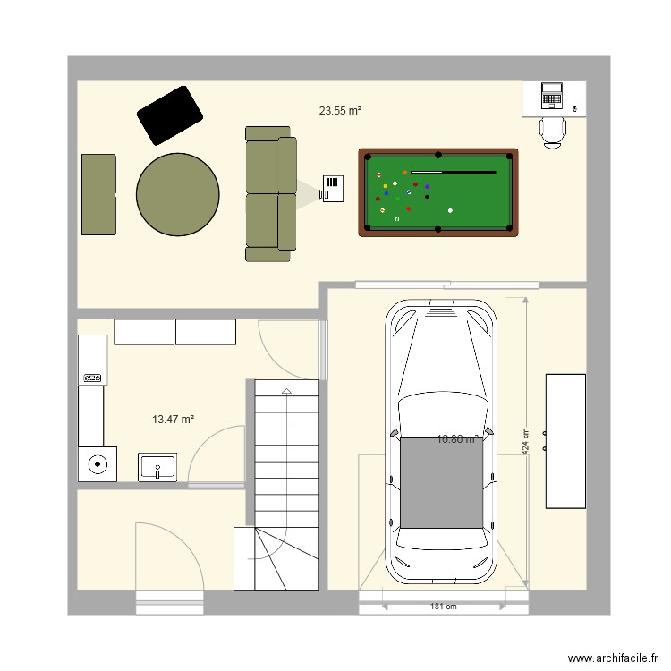 Maison Bellecourt garage cave. Plan de 0 pièce et 0 m2