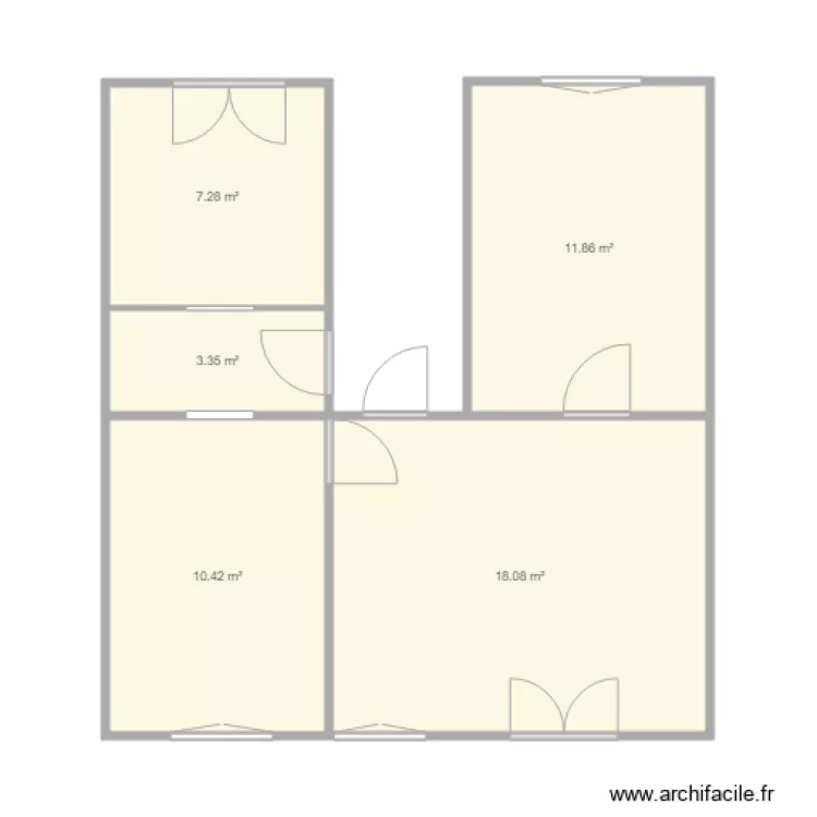 Vandenhoven 1er projet. Plan de 