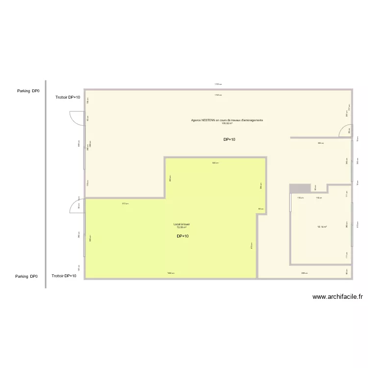 NESTENN BEAUFORT EN ANJOU AVANT TRAVAUX. Plan de 