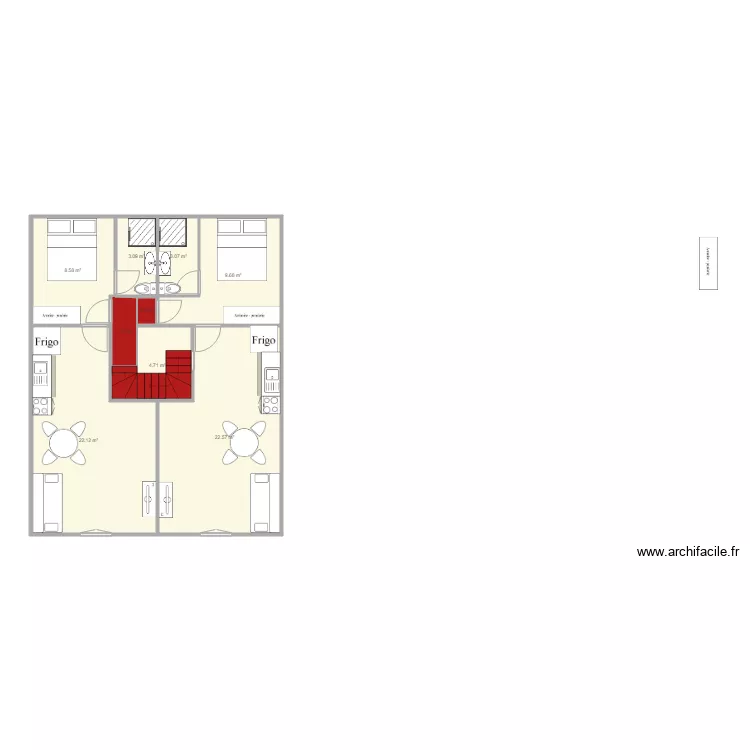 logement 2 T2 N2. Plan de 