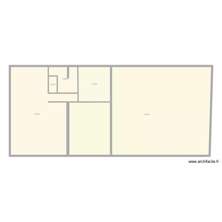 plan immeuble  / 4 lots . Plan de 