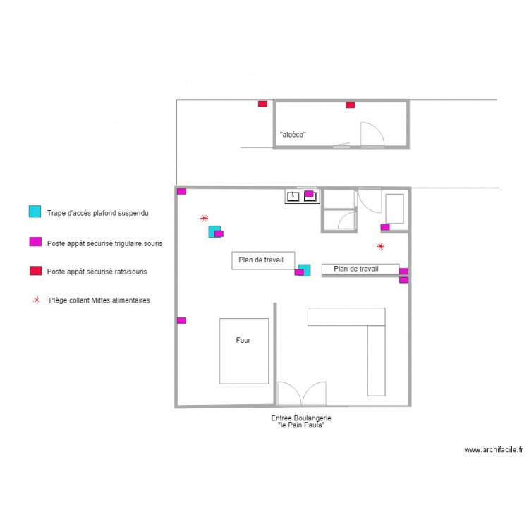 Boulangerie Pain Paula. Plan de 0 pièce et 0 m2