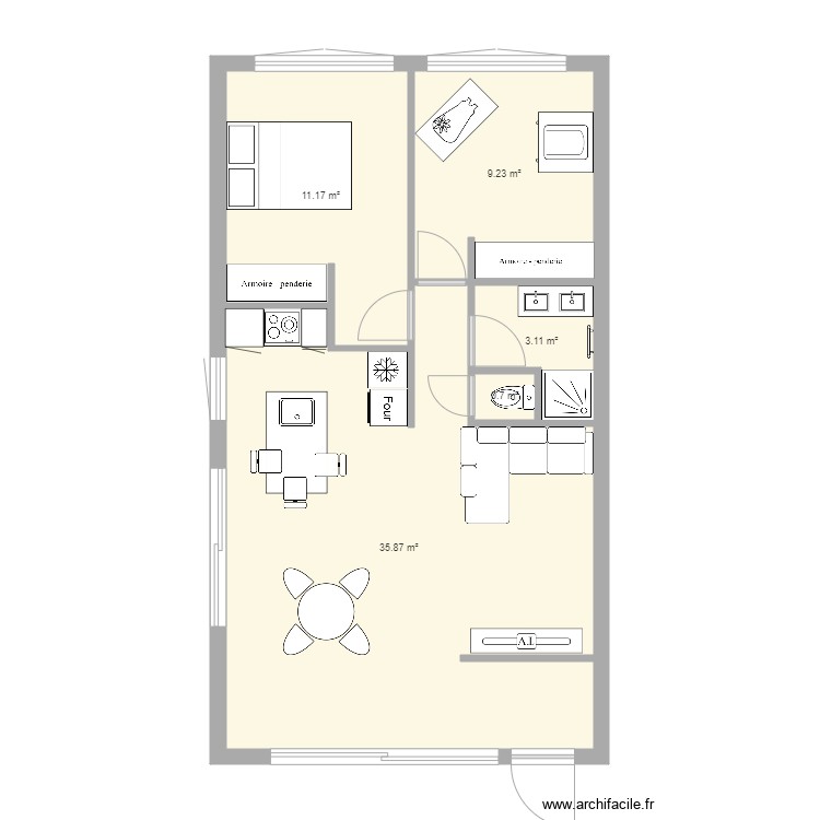 appartement . Plan de 0 pièce et 0 m2