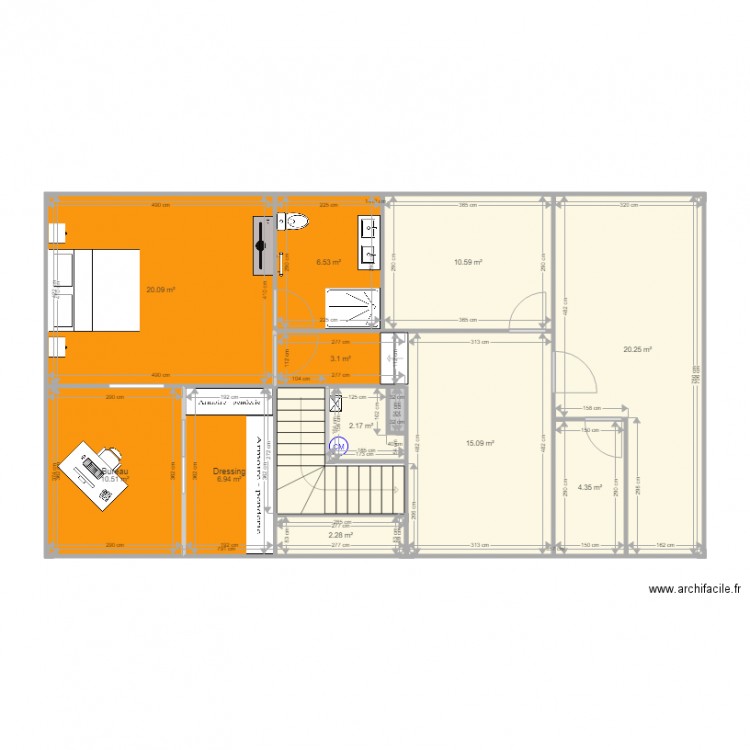  Maison Courville projet V1. Plan de 0 pièce et 0 m2