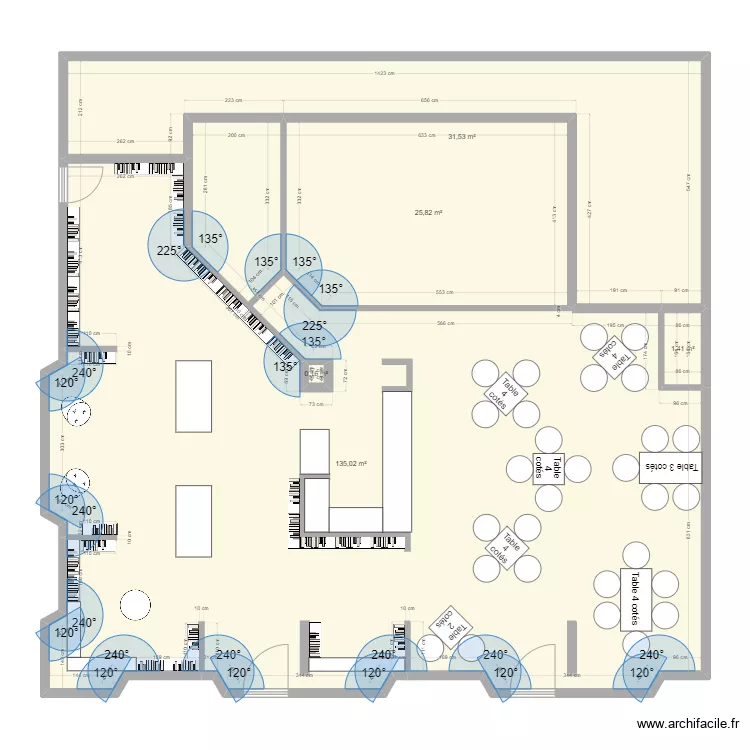 Caf&eacute; HEMINGWAY 2. Plan de 