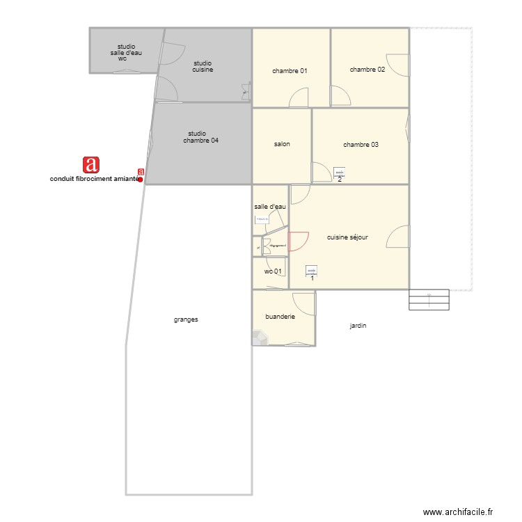 fremit  bordin logement am. Plan de 0 pièce et 0 m2