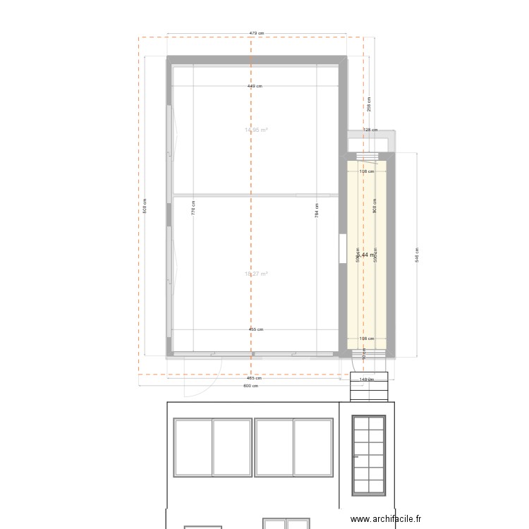 Maison Vétraz - Existant. Plan de 0 pièce et 0 m2
